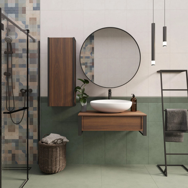 Тумба подвесная 1Marka Grundge Loft 800x480x255 орех (Ц0000031987)