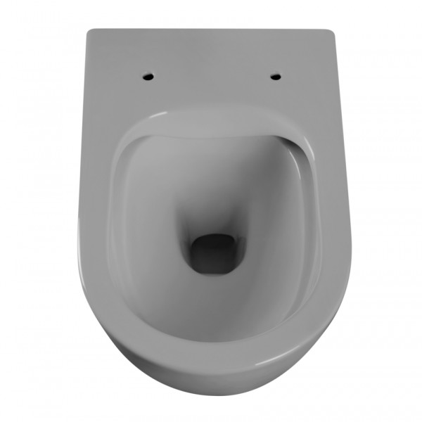 Унитаз подвесной ABBER Bequem серый матовый, безободковый (AC1103MG)