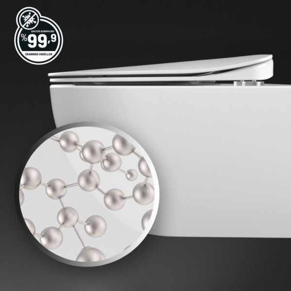 Унитаз подвесной с биде Creavit Free 35,3x51x34,2 белый (FE322-34CB00E-0001)