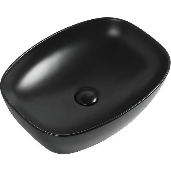 Раковина накладная Aquanet FINE-1-MB 50х38х14 черная матовая (273682)