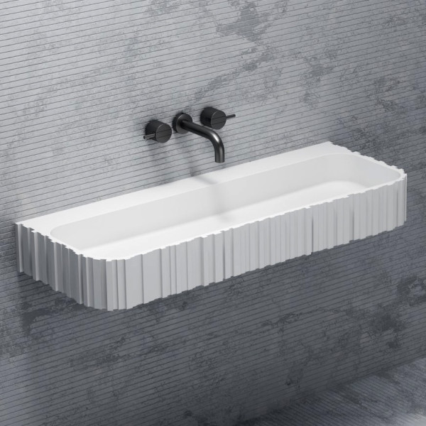 Раковина подвесная Abber Stein 1000x450 белый матовый (AS2652-1.0) Раковина подвесная Abber Stein 1000x450 белый матовый (AS2652-1.0)