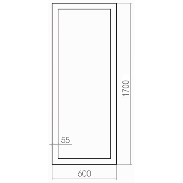 Зеркало напольное Azario Монреаль 60x170 венге (ФР-00002516)
