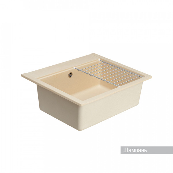 Мойка для кухни врезная Aquaton Делия 60 517x602x218 шампань (1.A715.2.32L.D29.0)