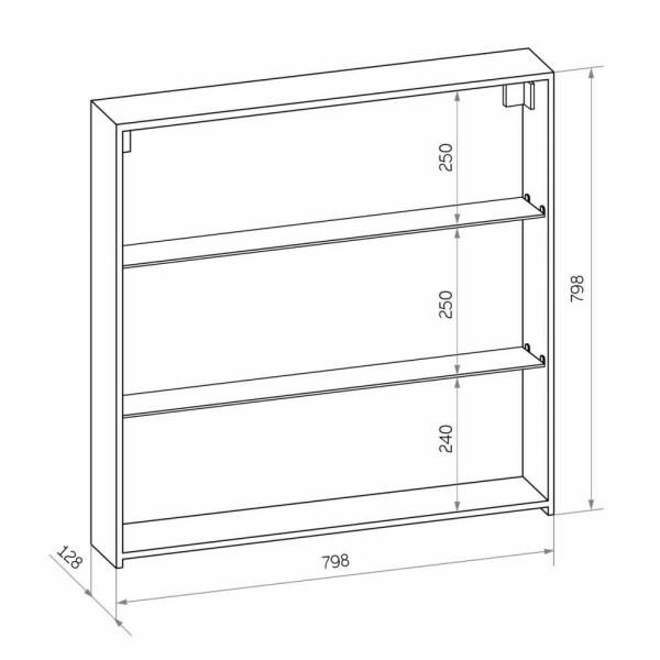 Шкаф зеркальный Континент Mirror Box black Led 800х800 (МВК052) Шкаф зеркальный Континент Mirror Box black Led 800х800 (МВК052)