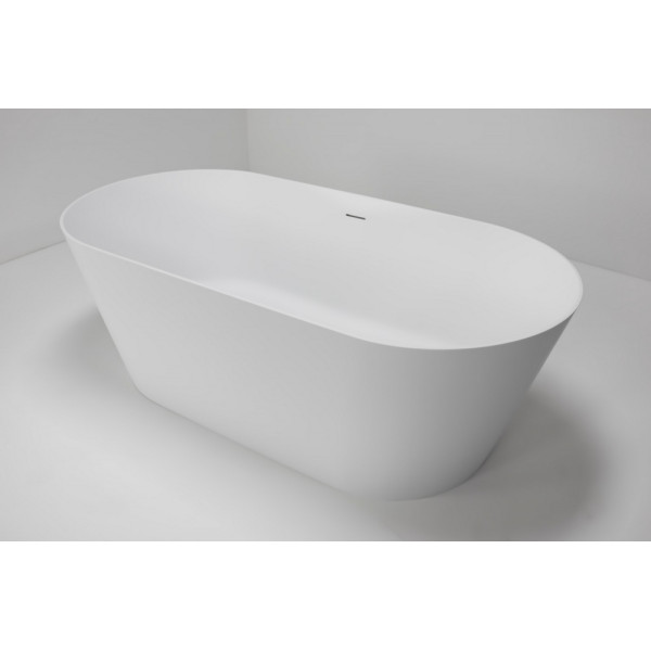 Ванна из искусственного камня Abber Stein 160x70x58 белая матовая (AS9626) Ванна из искусственного камня Abber Stein 160x70x58 белая матовая (AS9626)