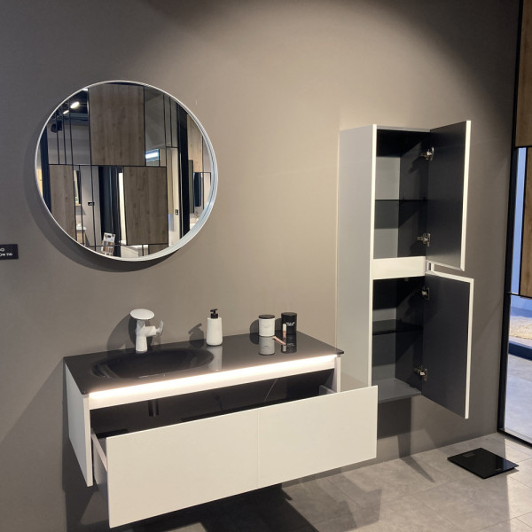 Пенал подвесной Orka Lisbon 400x300x1380 белый матовый (3001187)