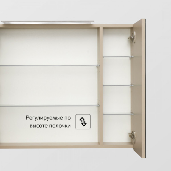 Шкаф зеркальный Roca Oleta 800x137x700 капучино (A857647515)