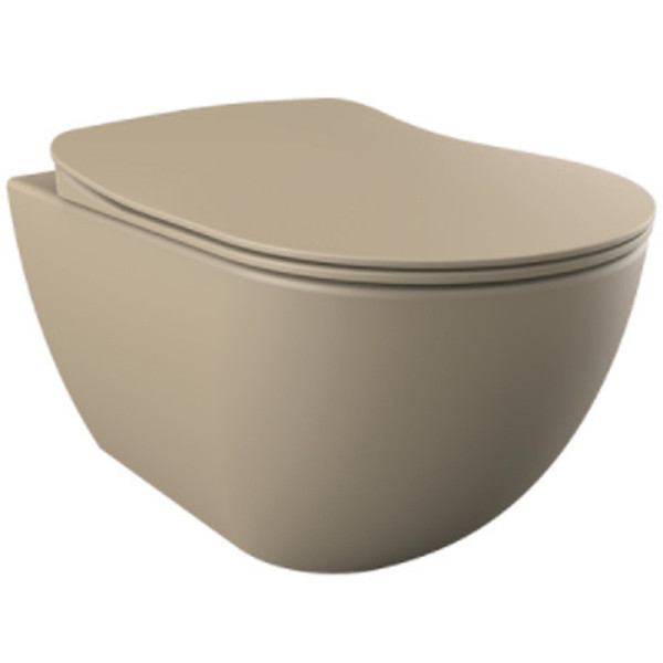 Унитаз подвесной Creavit Free Cappucino безободковый (FE322-11CM00E-0000) Унитаз подвесной Creavit Free Cappucino безободковый (FE322-11CM00E-0000)