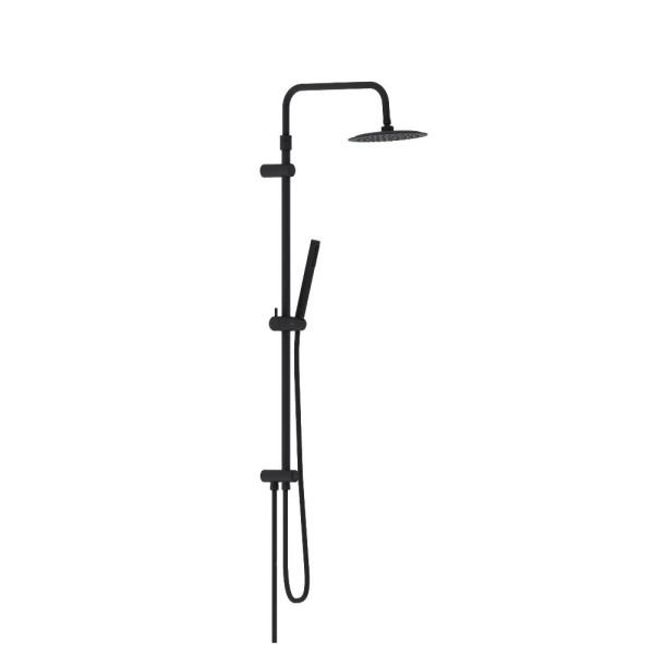 Душевой гарнитур Damixa Scandinavian Pure верх.душ 250 мм, ручн.душ 1 ф, штанга 1050-1450, черный (936000300)