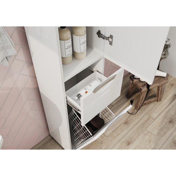 Пенал напольный Volna Adel 350x1935 белый (pnADEL35.KZ-01)