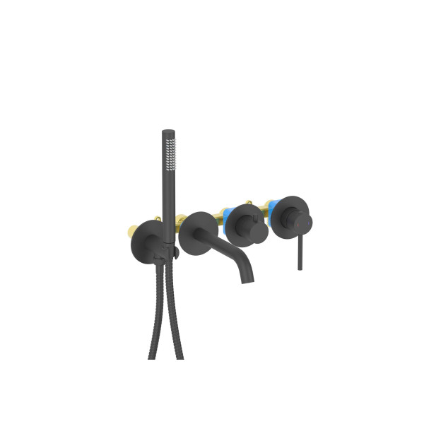 Смеситель для ваны и душа Aquatek Европа встраиваемый черный матовый (AQ1344MB) Смеситель для ваны и душа Aquatek Европа встраиваемый черный матовый (AQ1344MB)