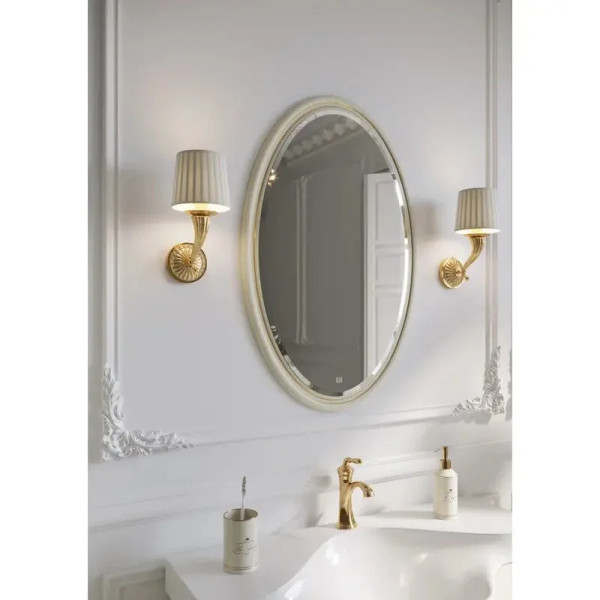 Зеркало Aqwella Borgia 650x1000x22 слоновая кость (BOR0210BG)