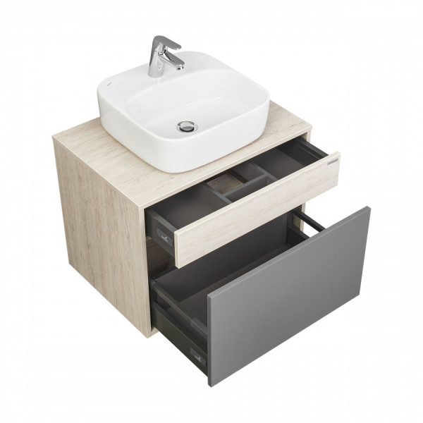 Тумба подвесная Aquaton Лофт Урбан 650x450x510 черный, орегон (1.A254.0.01L.QX6.0)