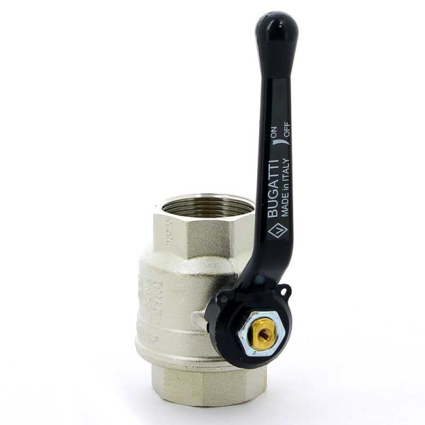 Кран Bugatti 1 1/2" ВВ шаровый Oregon 300 (черная ручка) (03000187) Кран Bugatti 1 1/2" ВВ шаровый Oregon 300 (черная ручка) (03000187)