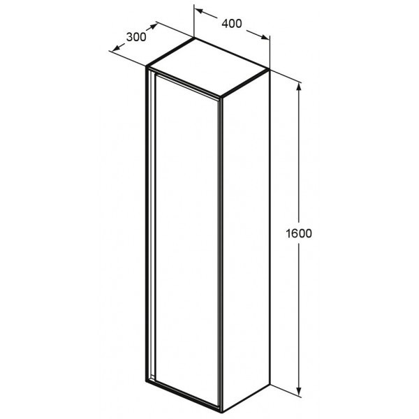 Пенал подвесной Ideal Standard Connect Air 400x1600x300 (E0832B2)