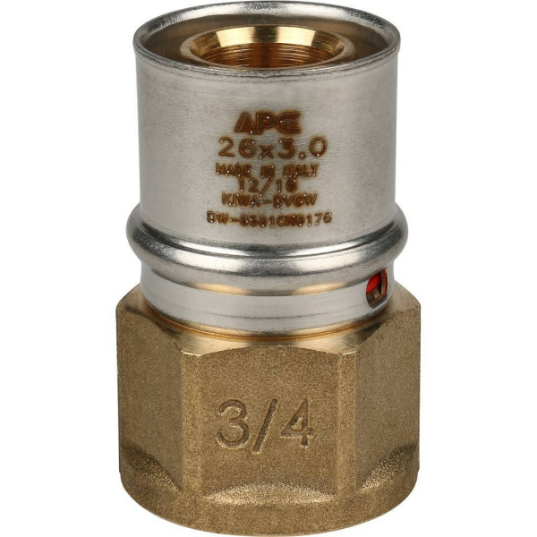 Соединение прямое 26x3/4"В Stout (пресс) (SFP-0002-003426) Соединение прямое 26x3/4"В Stout (пресс) (SFP-0002-003426)