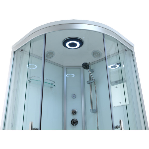 Душевая кабина Timo T-6609 Silver 90x90x220 стекло прозрачное, профиль хром (T-6609 S) Душевая кабина Timo T-6609 Silver 90x90x220 стекло прозрачное, профиль хром (T-6609 S)