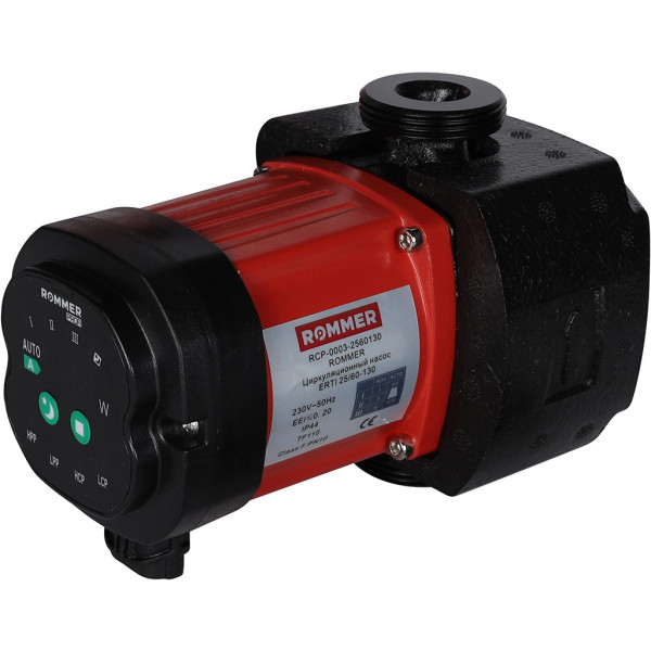 Насос циркуляционный ROMMER ERTI 25/60-130 (с гайками и теплоизоляцией) Насос циркуляционный ROMMER ERTI 25/60-130 (с гайками и теплоизоляцией)