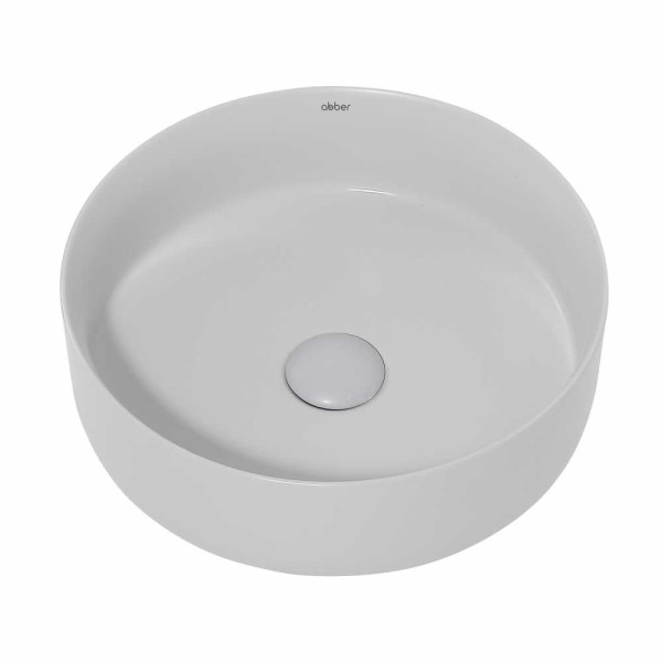 Раковина накладная Abber Bequem светло-серая матовая (AC2108MLG)