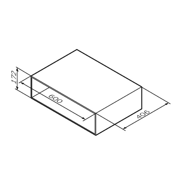 Полка подвесная AM.PM Gem 60 (M90OHX0600NF)