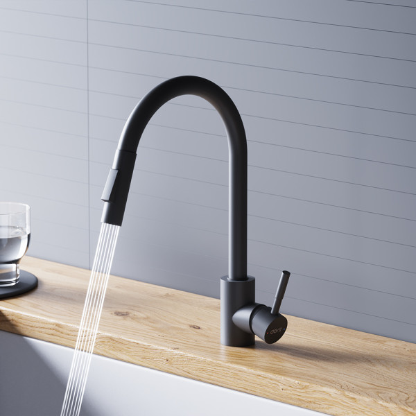 Смеситель для кухни Dorff Logic черный (D3007522) Смеситель для кухни Dorff Logic черный (D3007522)