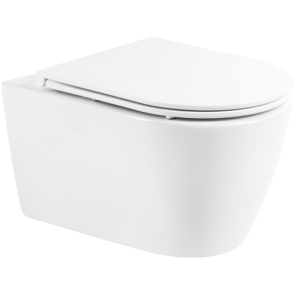 Унитаз подвесной BelBagno Marino безободковый (BB105CHR/BB870SC)