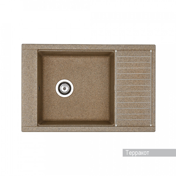Мойка для кухни врезная Aquaton Делия 78 516x787x218 терракот (1.A715.1.32D.E27.0) Мойка для кухни врезная Aquaton Делия 78 516x787x218 терракот (1.A715.1.32D.E27.0)