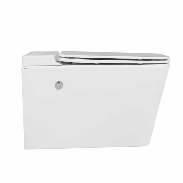 Унитаз подвесной Abber Rechteck с импульсным смывом, белый (AC1202P) Унитаз подвесной Abber Rechteck с импульсным смывом, белый (AC1202P)