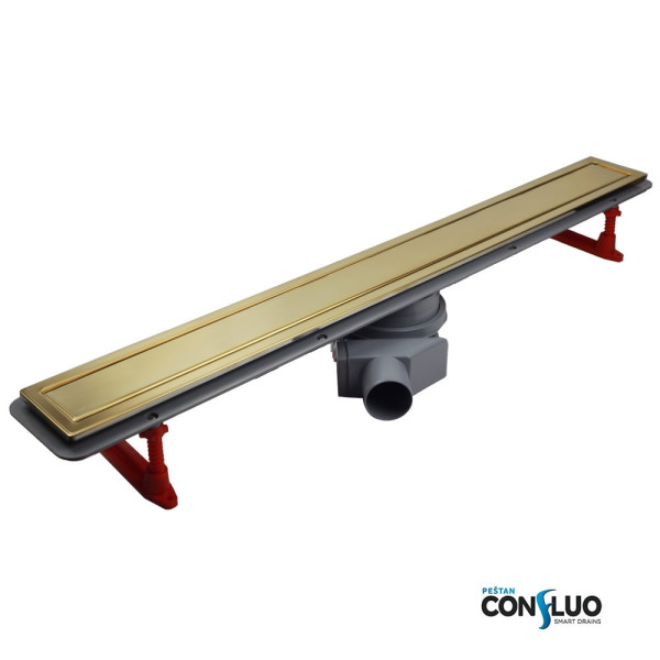 Душевой лоток Pestan Confluo Premium Line 450 Gold золото глянец/полая под плитку, рамка золото (13100051) Душевой лоток Pestan Confluo Premium Line 450 Gold золото глянец/полая под плитку, рамка золото (13100051)