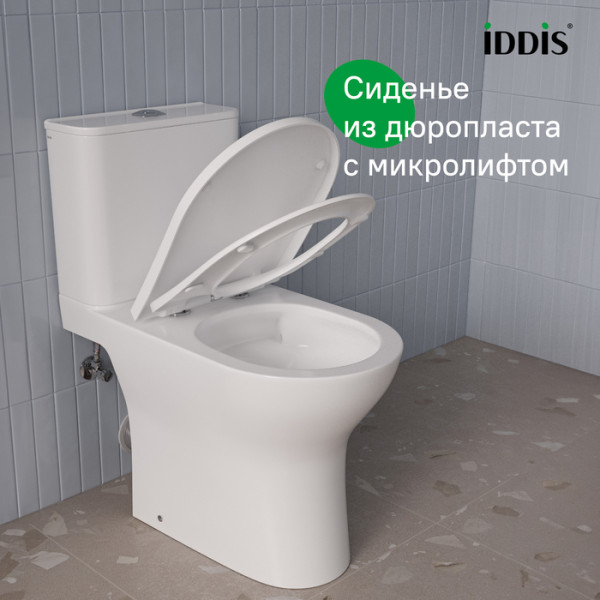 Унитаз-компакт безободковый с системой смыва Торнадо Zodiac Iddis (ZODRDSEi24) Унитаз-компакт безободковый с системой смыва Торнадо Zodiac Iddis (ZODRDSEi24)