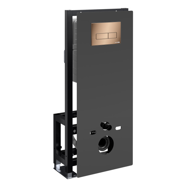 Инсталляция для унитаза WasserKRAFT Glan с клавишей смыва золото розовое (66TLT.010.ME.BL.RG03)