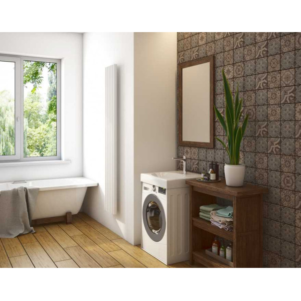 Раковина подвесная 60 (60х60 см) на стиральную машину, с мыльницей и кронштейнами