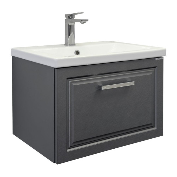 Тумба подвесная Comforty Бредфорд 600x450x450 белый глянцевый с раковиной (00-00020428) Тумба подвесная Comforty Бредфорд 600x450x450 белый глянцевый с раковиной (00-00020428)