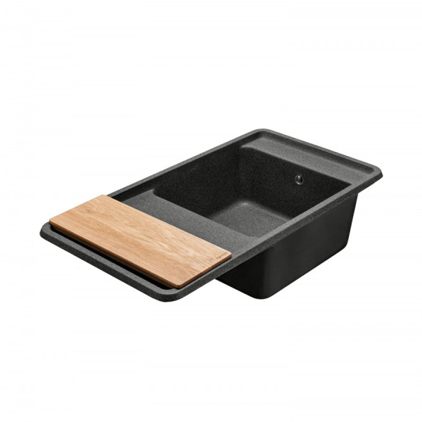 Мойка для кухни врезная Aquaton Беллис 510x970x250 графит (1.A725.1.32B.S21.0)