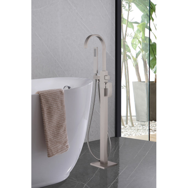 Смеситель напольный Abber Wasserfall золото (AF8615SP)