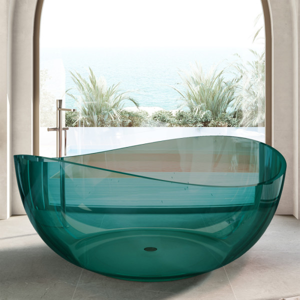Ванна прозрачная Abber Kristall 150x150 бирюзовая (AT9705Aquamarin) Ванна прозрачная Abber Kristall 150x150 бирюзовая (AT9705Aquamarin)