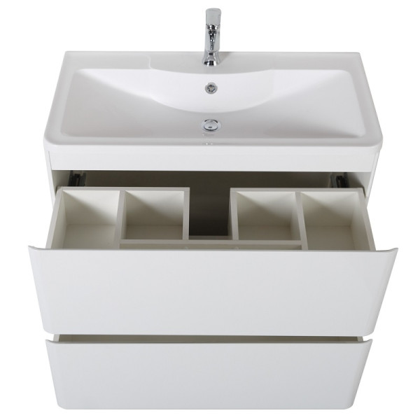 Тумба напольная BelBagno Albano 80 Bianco Lucido (Albano-800-2C-PIA-BL)