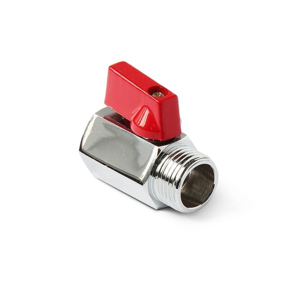 Кран 1/2" ВН шаровый (мини) Pro Aqua (красный флажок) (MBV-M15-F15)