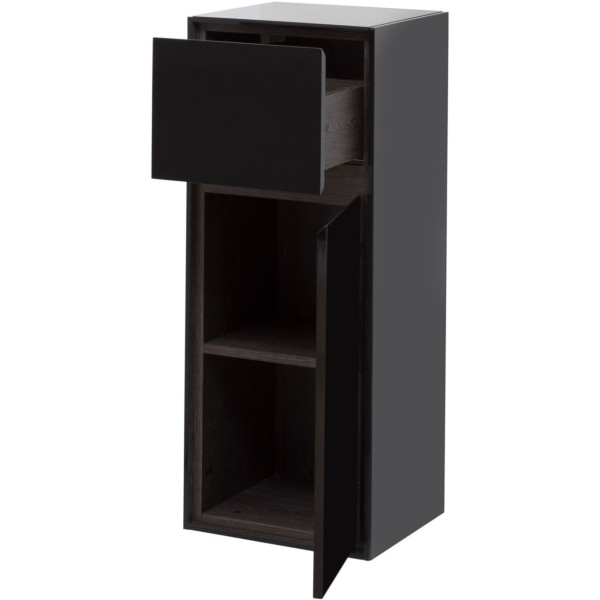 Пенал подвесной Aquanet Милан 35x33,4x90 черный, R (00306376) Пенал подвесной Aquanet Милан 35x33,4x90 черный, R (00306376)