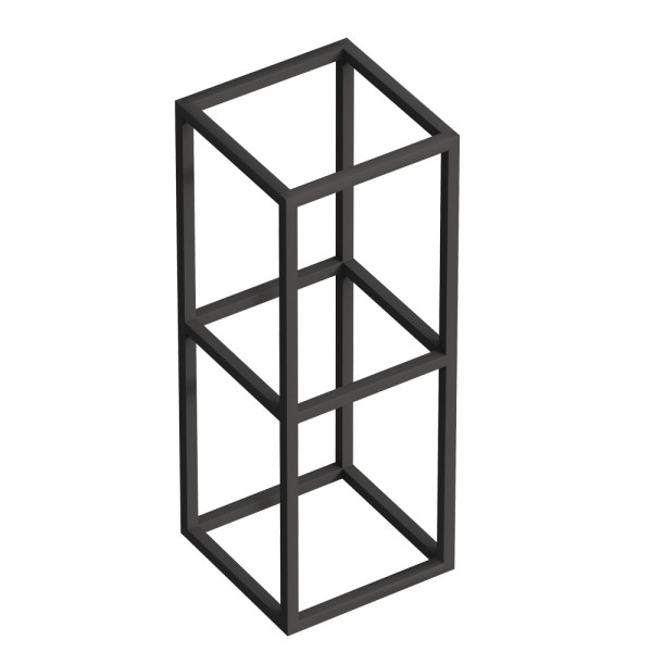 Металлическая двухъярусная сварная подвесная полка Cadro Cezares 300х300х800 (CADRO-30/30/80-2C-SO-MET-ST)