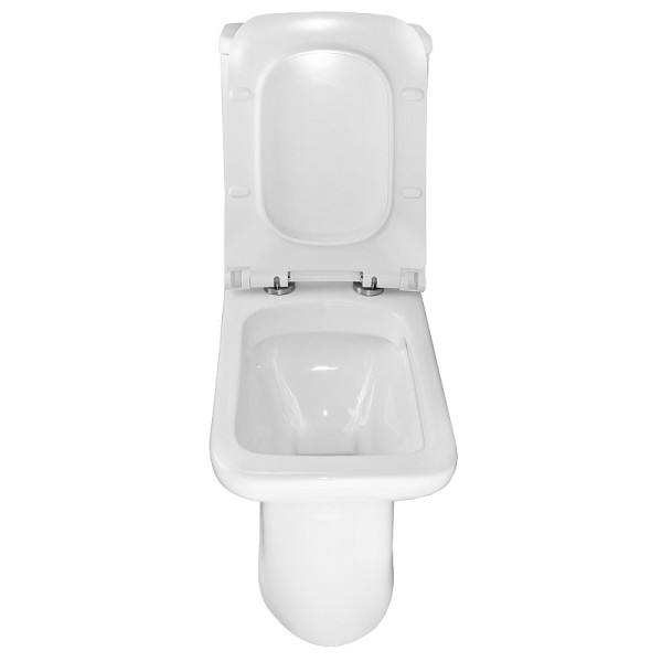 Унитаз напольный Azario Glory с сиденьем с микролифтом белый (AZ-49)