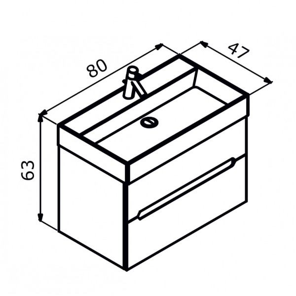 Тумба подвесная Orka Malta 800x470x630 с раковиной кашемировый матовый (5001474) Тумба подвесная Orka Malta 800x470x630 с раковиной кашемировый матовый (5001474)