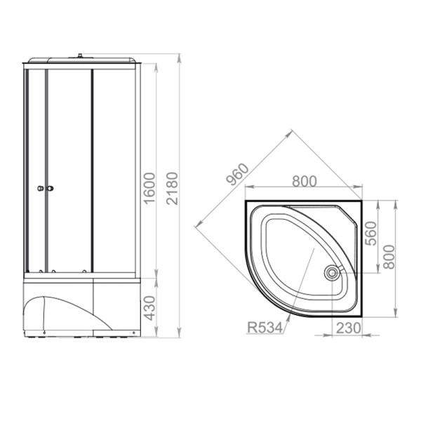 Кабина душевая Melodia Classica 80х80 высокий поддон, стекло прозрачное, профиль белый (MB01004) Кабина душевая Melodia Classica 80х80 высокий поддон, стекло прозрачное, профиль белый (MB01004)