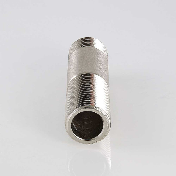 Сгон трубный 1/2"х100 мм. Valtec (никель) (VTr.653.N.0410) Сгон трубный 1/2"х100 мм. Valtec (никель) (VTr.653.N.0410)