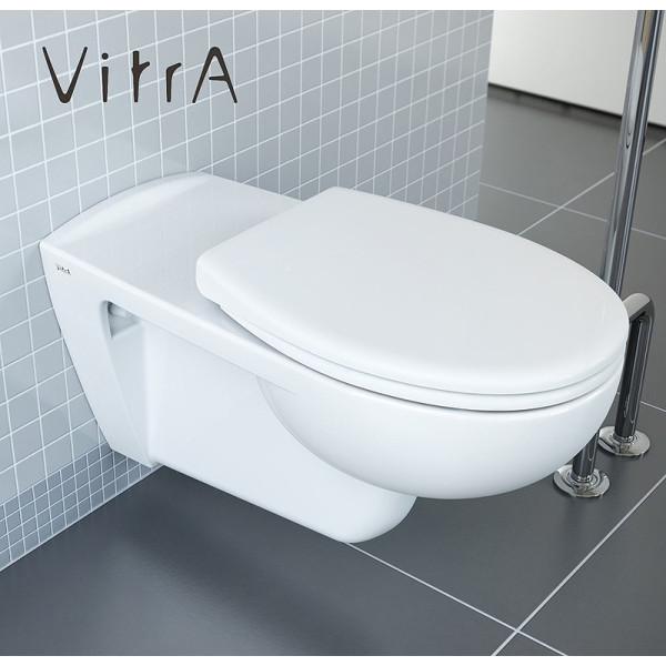 Унитаз подвесной Vitra Conforma безободковый, с сиденьем для людей с ограниченными возможностями (5810B003-6234) Унитаз подвесной Vitra Conforma безободковый, с сиденьем для людей с ограниченными возможностями (5810B003-6234)