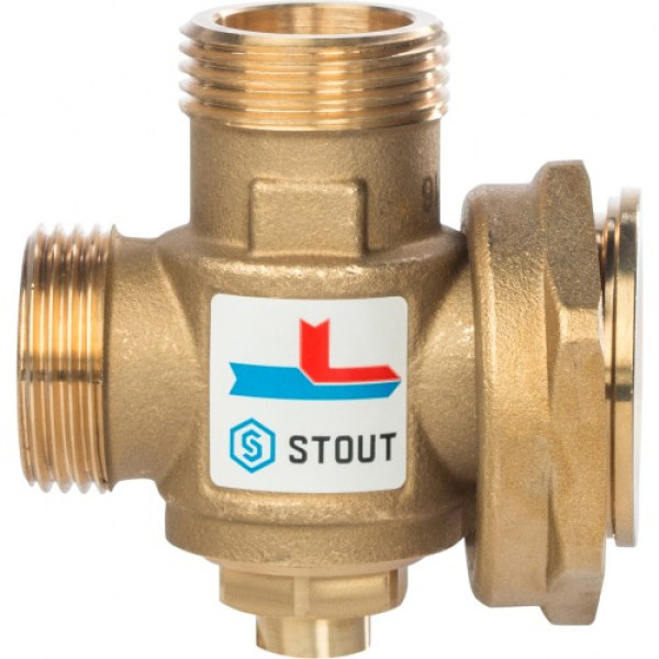 Вентиль термостатический смесительный Stout 1"Н*1 1/2"В*1"Н 60°C SVM-0050-326005