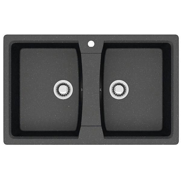 Мойка для кухни из искусственного камня Azario Elmas 78x19,5x50 черная (CS00078333)