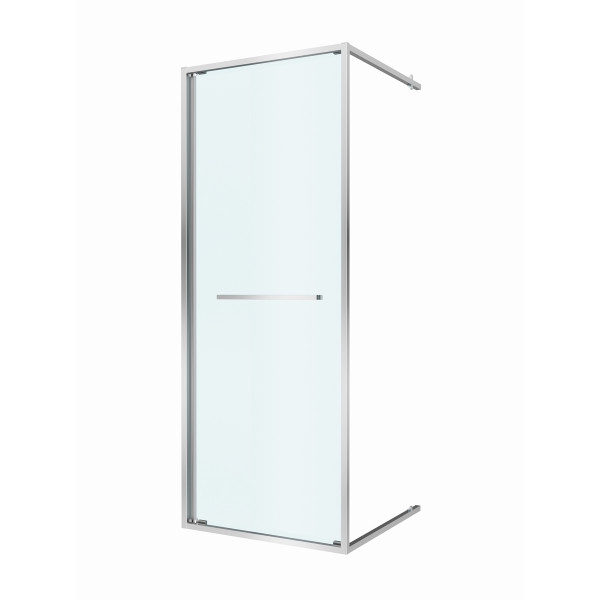 Душевая дверь Cezares Lux 80x195 стекло прозрачное, профиль хром (LUX-B-FS-1-80-C-CR)