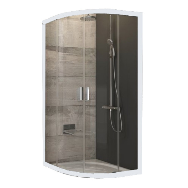 Душевой уголок Ravak Blix 90x90x190 стекло рифленое, профиль белый (3B27010ZG)