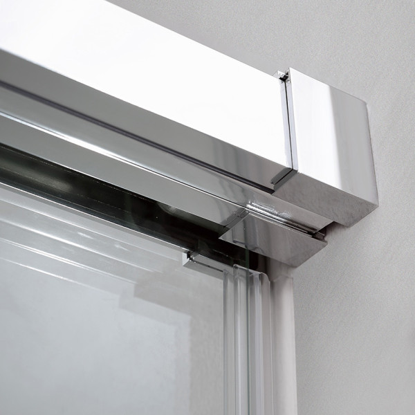 Душевой уголок Cezares Duet Soft-M 150x80x195 стекло прозрачное, профиль хром (DUET SOFT-M-AH-1-150/80-C-Cr)